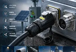 惟兴科技防水连接器选型指南：面向户外照明、安防监控、工业自动化与新能源场景的可靠连接方案
