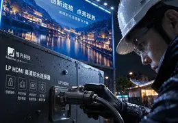 户外大屏连接难题怎么破？惟兴科技LP HDMI高清防水连接器给出答案