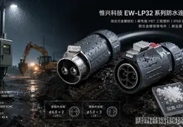 EW-LP32防水连接器:千欧级绝缘与按压锁扣如何保障电气安全?