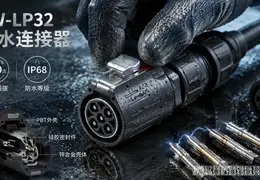 深圳防水连接器厂家揭秘：EW-LP32工业防水连接器如何应对500次插拔耐久考验