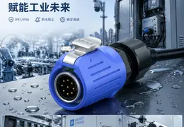 推入式快速锁紧技术:惟兴科技LP防水连接器如何破解工业连接难题 在户外照明、工业自动